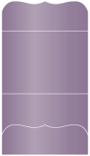 Metallic Purple Pocket Invitation Style A9 (5 1/4 x 7 1/4) - 10/Pk