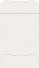 Linen Natural White Pocket Invitation Style A9 (5 1/4 x 7 1/4)10/Pk