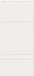 Linen Natural White Pocket Invitation Style B1 (6 1/4 x 6 1/4) - 10/Pk
