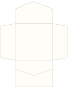 Crest Natural White Pocket Invitation Style B2 (6 1/4 x 6 1/4) - 10/Pk