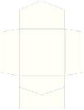 Textured Bianco Pocket Invitation Style B2 (6 1/4 x 6 1/4)10/Pk