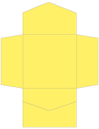 Factory Yellow Pocket Invitation Style B2 (6 1/4 x 6 1/4) - 10/Pk
