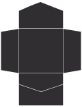 Black Pocket Invitation Style B2 (6 1/4 x 6 1/4)10/Pk
