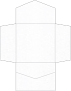 Metallic Snow Pocket Invitation Style B2 (6 1/4 x 6 1/4) - 10/Pk
