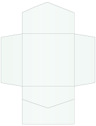 Metallic Aquamarine Pocket Invitation Style B2 (6 1/4 x 6 1/4) - 10/Pk