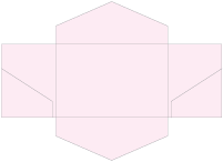 Light Pink Pocket Invitation Style B3 (5 3/4 x 8 3/4) - 10/Pk