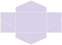 Purple Lace Pocket Invitation Style B3 (5 3/4 x 8 3/4) - 10/Pk