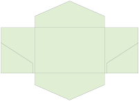 Green Tea Pocket Invitation Style B3 (5 3/4 x 8 3/4) - 10/Pk