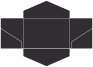Black Pocket Invitation Style B3 (5 3/4 x 8 3/4)10/Pk