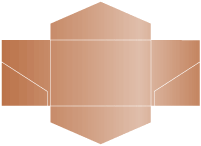 Copper Pocket Invitation Style B3 (5 3/4 x 8 3/4) - 10/Pk