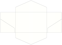 White Pearl Linen Pocket Invitation Style B3 (5 3/4 x 8 3/4) - 10/Pk