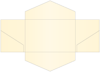Gold Pearl Linen Pocket Invitation Style B3 (5 3/4 x 8 3/4) - 10/Pk