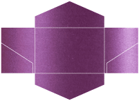 Purple Silk Pocket Invitation Style B3 (5 3/4 x 8 3/4) - 10/Pk