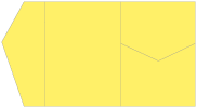Factory Yellow Pocket Invitation Style B5 (5 1/4 x 7 1/4)