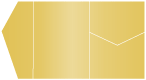 Gold Pocket Invitation Style B5 (5 1/4 x 7 1/4)10/Pk