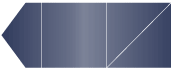 Blue Satin Pocket Invitation Style B6 (6 1/4 x 6 1/4) - 10/Pk