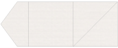 Linen Natural White Pocket Invitation Style B6 (6 1/4 x 6 1/4) - 10/Pk