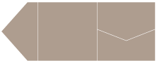 Pyro Brown Pocket Invitation Style B9 (6 1/4 x 6 1/4)
