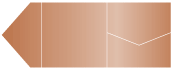 Copper Pocket Invitation Style B9 (6 1/4 x 6 1/4)10/Pk