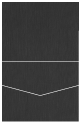 Eames Graphite (Textured) Pocket Invitation Style C1 (4 1/4 x 5 1/2)