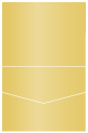 Gold Pocket Invitation Style C1 (4 1/4 x 5 1/2) 10/Pk