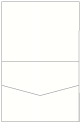 Linen White Pearl Pocket Invitation Style C1 (4 1/4 x 5 1/2) 10/Pk