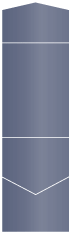 Blue Satin Pocket Invitation Style C2 (4 1/2 x 6 1/4)