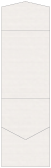 Linen Natural White Pocket Invitation Style C2 (4 1/2 x 6 1/4)10/Pk