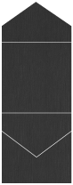 Eames Graphite (Textured) Pocket Invitation Style C3 (5 3/4 x 5 3/4)