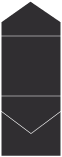 Black Pocket Invitation Style C3 (5 3/4 x 5 3/4)10/Pk