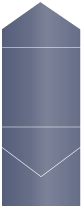Blue Satin Pocket Invitation Style C3 (5 3/4 x 5 3/4)