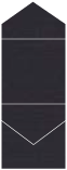 Linen Black Pocket Invitation Style C3 (5 3/4 x 5 3/4)10/Pk