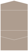 Pyro Brown Pocket Invitation Style C4 (5 1/4 x 7 1/4)
