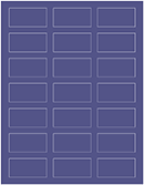Sapphire Soho Rectangular Labels 1 1/8 x 2 1/4 (21 per sheet - 5 sheets per pack)