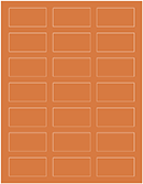 Papaya Soho Rectangular Labels 1 1/8 x 2 1/4 (21 per sheet - 5 sheets per pack)