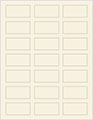 Milkweed Soho Rectangular Labels 1 1/8 x 2 1/4 (21 per sheet - 5 sheets per pack)