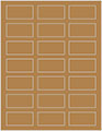 Natural Kraft Soho Rectangular Labels 1 1/8 x 2 1/4 (21 per sheet - 5 sheets per pack)