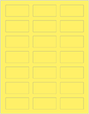 Factory Yellow Soho Rectangular Labels 1 1/8 x 2 1/4 (21 per sheet - 5 sheets per pack)