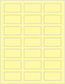 Sugared Lemon Soho Rectangular Labels 1 1/8 x 2 1/4 (21 per sheet - 5 sheets per pack)