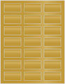 Antique Gold Soho Rectangular Labels 1 1/8 x 2 1/4 (21 per sheet - 5 sheets per pack)