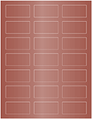 Red Satin Soho Rectangular Labels 1 1/8 x 2 1/4 (21 per sheet - 5 sheets per pack)