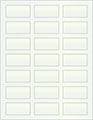 Metallic Aquamarine Soho Rectangular Labels 1 1/8 x 2 1/4 (21 per sheet - 5 sheets per pack)