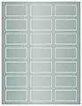 Argento Soho Rectangular Labels 1 1/8 x 2 1/4 (21 per sheet - 5 sheets per pack)
