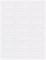 Linen Solar White Soho Rectangular Labels 1 1/8 x 2 1/4 (21 per sheet - 5 sheets per pack)