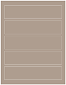 Pyro Brown Soho Belt Labels 1 3/4 x 7 1/2 (5 per sheet - 5 sheets per pack)