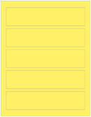 Factory Yellow Soho Belt Labels 1 3/4 x 7 1/2 (5 per sheet - 5 sheets per pack)
