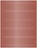 Red Satin Soho Belt Labels 1 3/4 x 7 1/2 (5 per sheet - 5 sheets per pack)