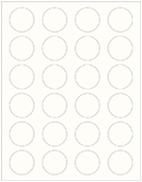 Crest Natural White Soho Round Labels (24 per sheet - 5 sheets per pack)