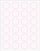 Light Pink Soho Round Labels (24 per sheet - 5 sheets per pack)