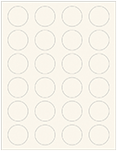Textured Cream Soho Round Labels (24 per sheet - 5 sheets per pack)